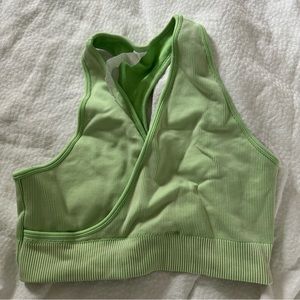 Fabletics Green Sports Bra Size L